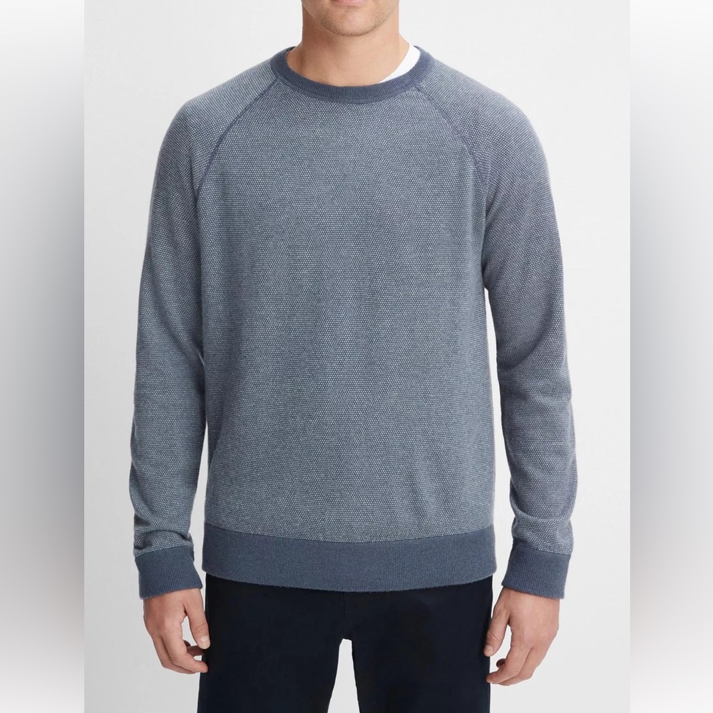 Men's Gray/blue Vince Sweater